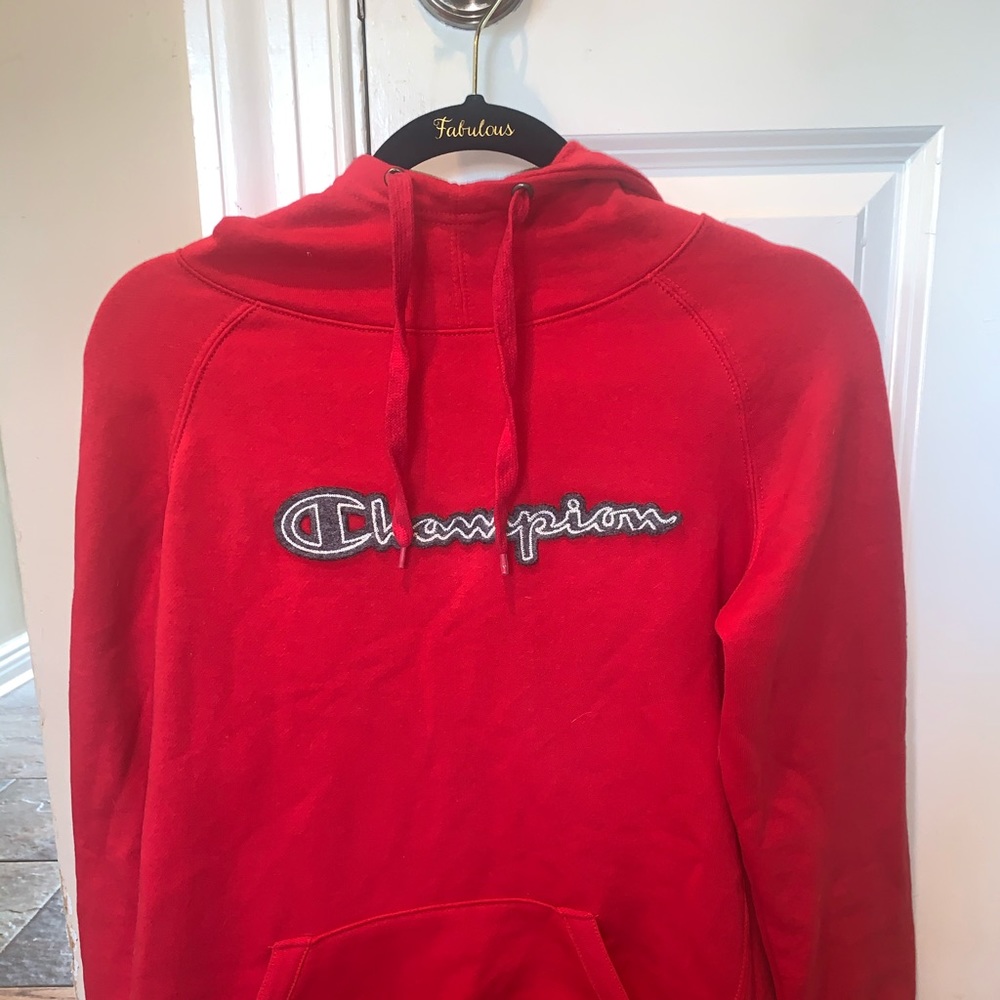 Champion hoodie red
